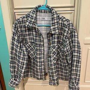 Zara Black and White Shacket